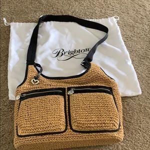 Straw crossbody bag